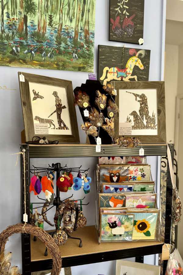 Many hand crafted items for sale