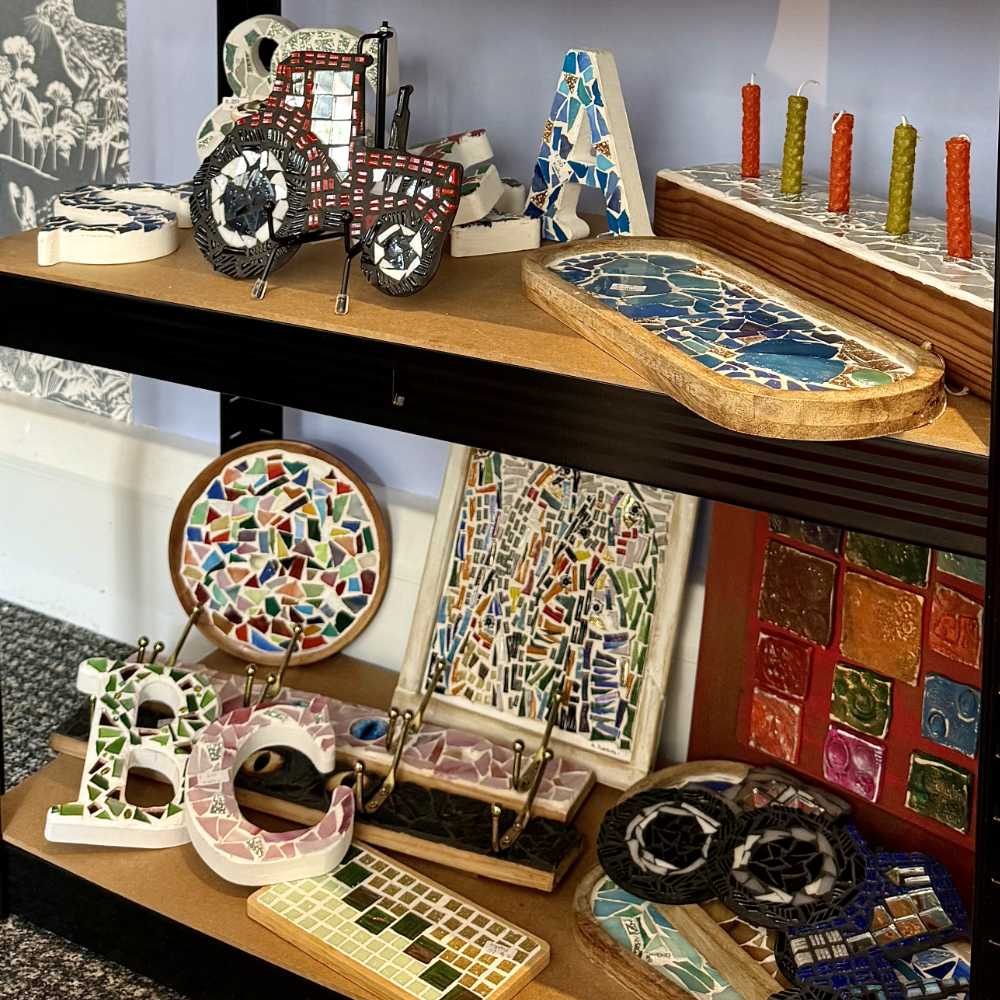 Assortment of mosaic style items